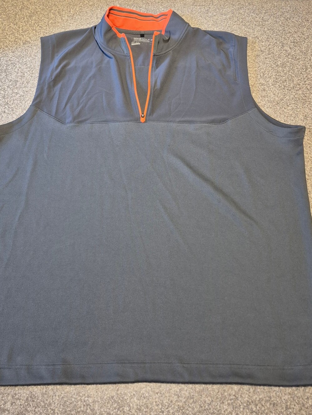 Mens Nike Golf Sleeveless 1/4 Zip Size Xxl